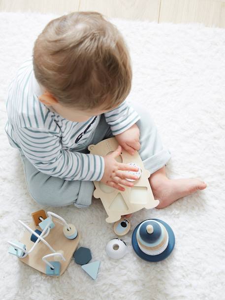 3 Games for Sensory Development - Wood FSC® Certified Blue 