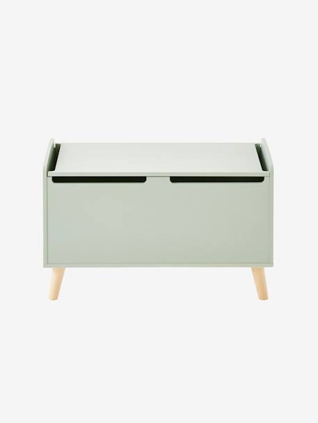 Confetti Toy Box Dark Green+Wood/White 