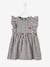 Sleeveless Gingham Dress, for Babies Dark Blue Checks+grey green 