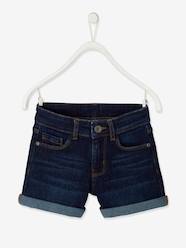 -Denim Shorts with Turn-Ups, for Girls