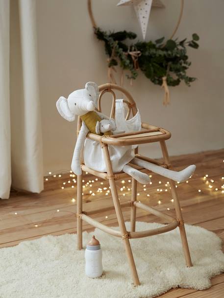 High Chair in Rattan Beige 