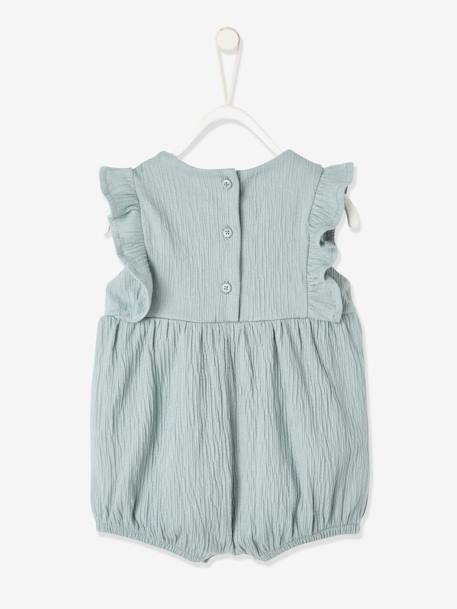 Sleeveless Jumpsuit for Babies Grey+rose+vanilla 