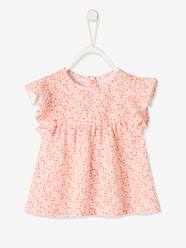 -T-Shirt with Printed Flowers, for Babies