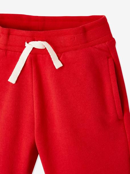 Pack of 2 Fleece Bermuda Shorts for Boys Black+Dark Blue+Red+sage green 