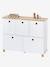 Storage Unit, 5 Trays, Ptilou White 