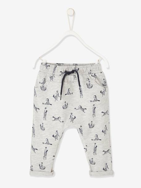 Fleece Trousers for Baby Boys Light Grey 