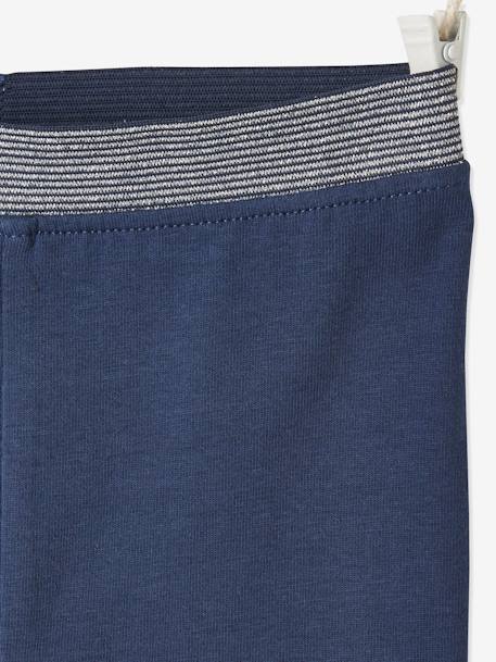 Leggings with Glittery Waistband for Baby Girls apricot+Dark Blue 