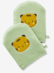 Bedding & Decor-Pack of 2 Wash Mitts, Panda