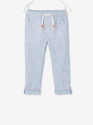 Boys-Trousers, Convert into Cropped Trousers, in Lightweight Fabric, for Boys