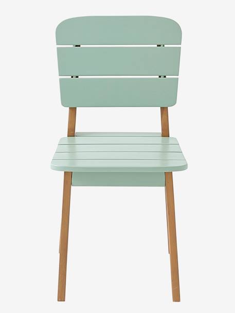 Children's Outdoor Chair Dark Green+White 