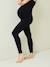 Seamless Leggings for Maternity Black 