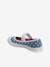 Mary Jane Shoes in Canvas for Girls Blue/Print+Gold 