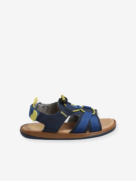 Touch-Fastening Sandals for Boys Blue+Grey Anthracite 