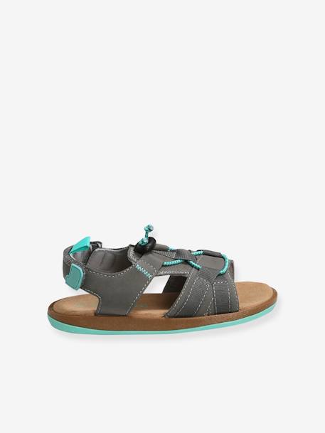 Touch-Fastening Sandals for Boys Blue+Grey Anthracite 