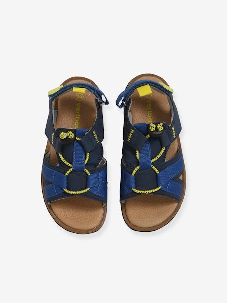 Touch-Fastening Sandals for Boys Blue+Grey Anthracite 