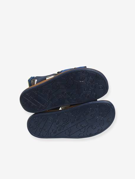 Touch-Fastening Sandals for Boys Blue+Grey Anthracite 