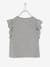 Frozen® Top by Disney, Ruffles, for Girls Grey 