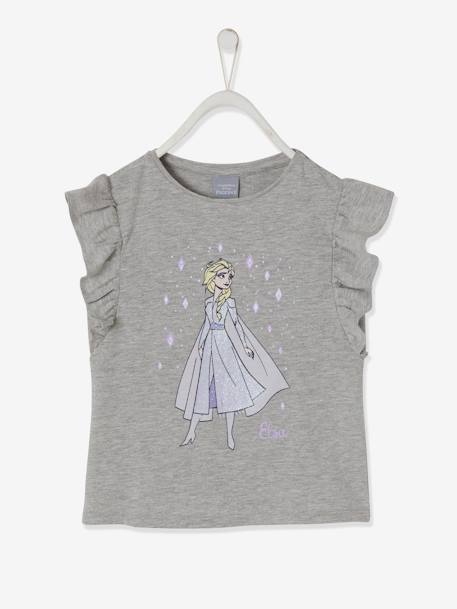 Frozen® Top by Disney, Ruffles, for Girls Grey 