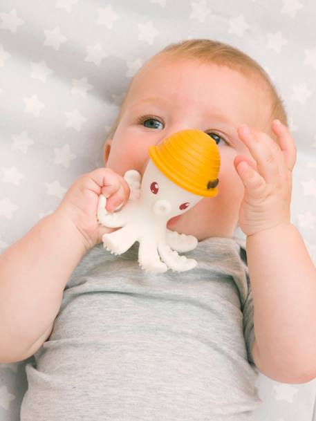 Bonnie the Octopus Teething Toy, by Baby to Love Blue+Pink+Yellow 