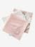 Pack of 3 Nappies, EAU DE ROSE Theme Light Pink 