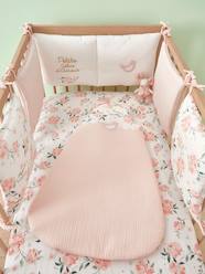 Nursery-Cotbed Accessories-Modular Cot/Playpen Bumper, EAU DE ROSE Theme