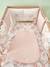 Modular Cot/Playpen Bumper, EAU DE ROSE Theme White 