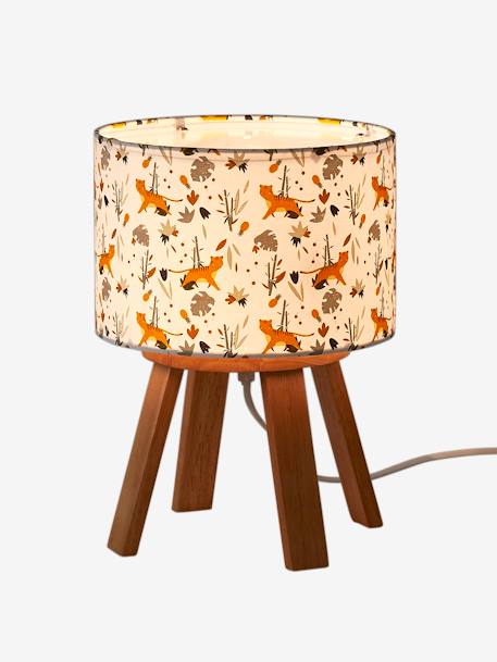 Bedside Table Lamp on Legs, Hanoi Theme White 