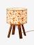 Bedside Table Lamp on Legs, Hanoi Theme White 