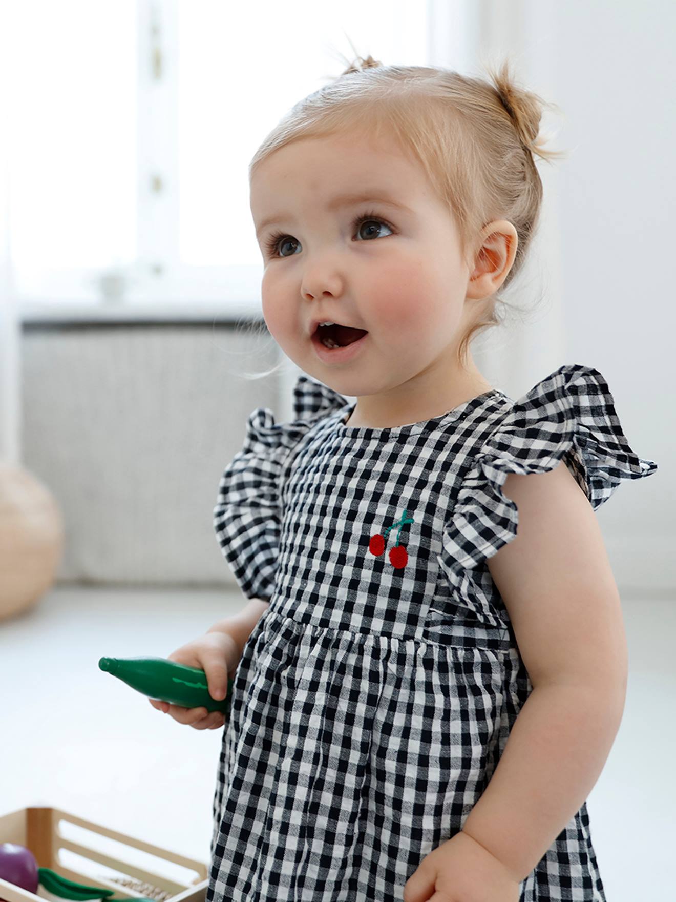 Baby girl black hot sale and white dress