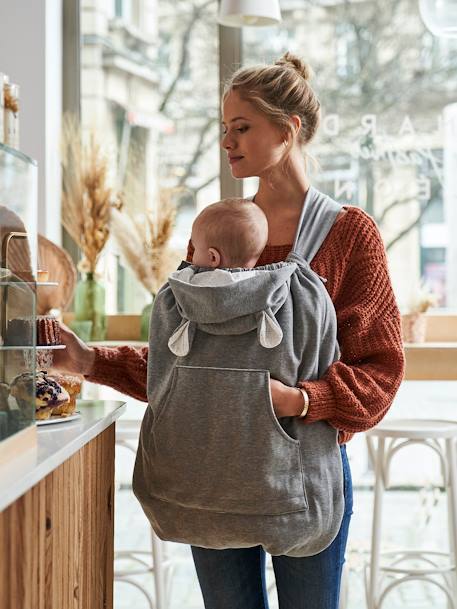 Baby Carrier Cover in Fleece Light Grey 