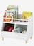 Storage Unit, Mixed Shelf + Trays, Ptilou Wood/White 