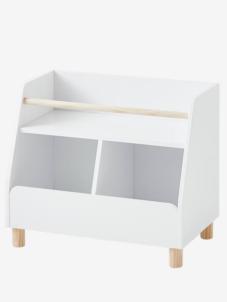 Storage Unit, Mixed Shelf + Trays, Ptilou Wood/White 