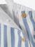 Playsuit for Newborn Babies Dark Blue Stripes+ecru+Green+pale yellow 