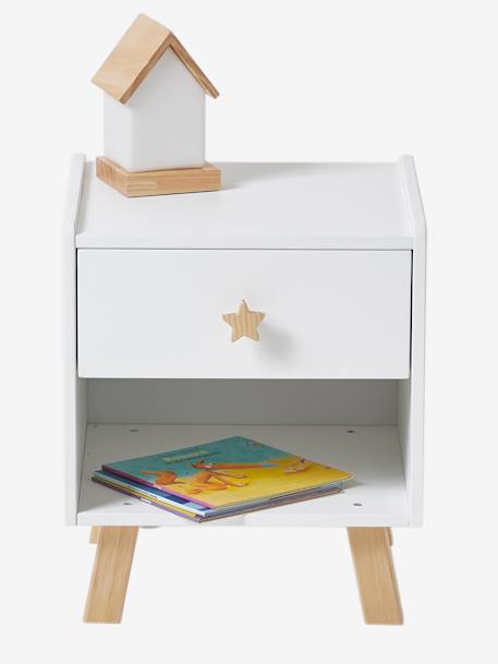 Bedside Table, Ursa Major White 