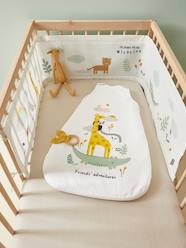 Breathable Cot Bumper, MENTHE A L'EAU - green