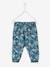 Loose-Fitting Printed Trousers, for Babies Dark Green/Print+ecru+printed violet 