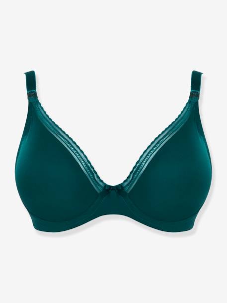 Maternity & Nursing Bra with Underwires, Milk by CACHE COEUR Black+Dark Red+Green+PINK LIGHT SOLID 