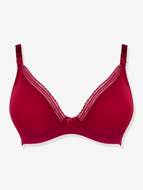 Maternity & Nursing Bra with Underwires, Milk by CACHE COEUR Black+Dark Red+Green+PINK LIGHT SOLID 