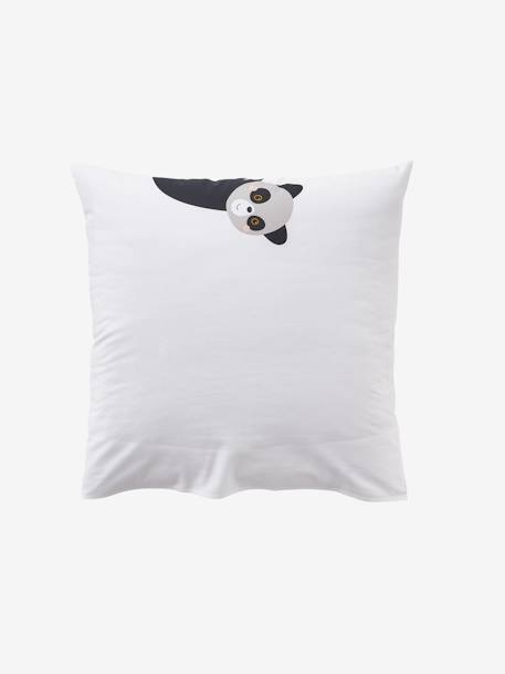 Duvet Cover + Pillowcase Set for Children, HAPPY'RAMIDE Theme White 