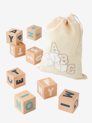 Toys-Educational Games-10 Large Letter Cubes - Wood FSC® Certified