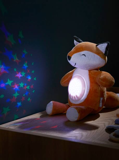 Stars Projecting Fox Night Light Grey+Orange 