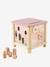 Big Wooden Activity Cube - FSC® Certified blue+green+ORANGE LIGHT SOLID WITH DESIGN+Pink+rose 