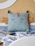 Square Dragon Cushion Green 