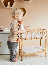 -Doll Changing Table in Rattan