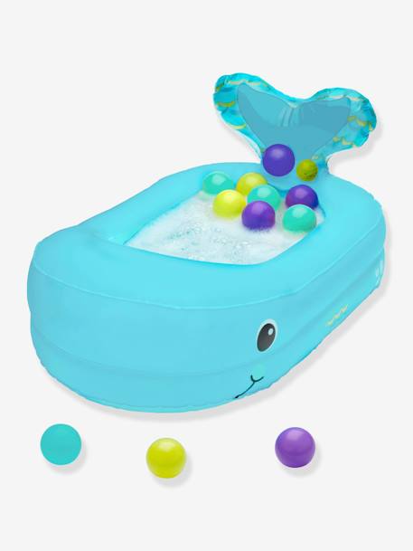 Inflatable Whale Bath Tub, by INFANTINO Blue 