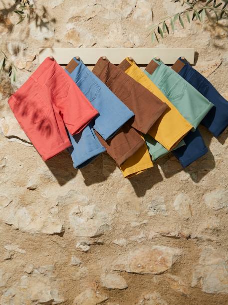 Bermuda Shorts for Boys beige+Dark Blue+GREEN LIGHT SOLID WITH DESIGN+grey blue+olive+Orange+pale yellow+striped blue 