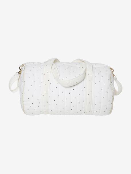 Baby Roll Changing Bag in Cotton Gauze White/Print+White/Print 