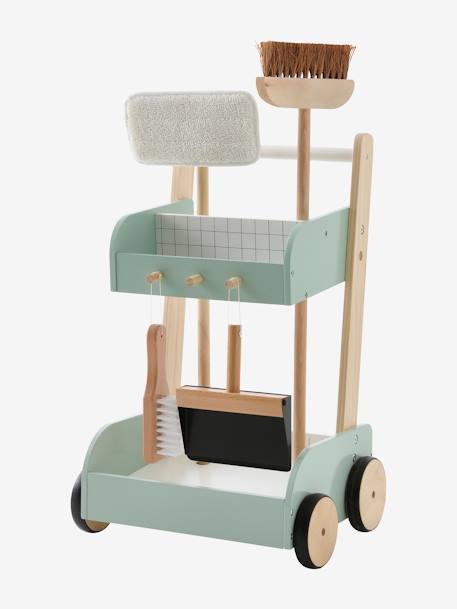 Wooden Cleaning Trolley - Wood FSC® Certified NO COLOR 