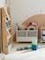 Storage Unit, Mixed Shelf + Trays, Ptilou Wood/White 