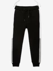 Boys-Trousers-Fleece Joggers with Two-Tone Side Stripes for Boys